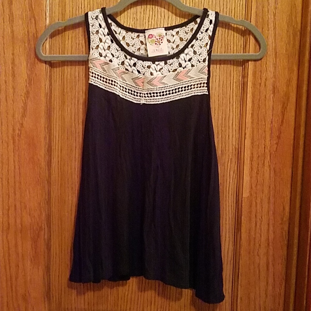 Girls youth navy tank, size youth 10
